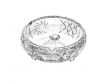 luxury glass ashtray high quality tabletop ash tray cheap factory 