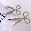 Creative Scissors Shape Artificial Rhinestone Hair Clip