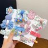 Various Fabric Side Clip And Plastic Hairpin For Little Girl 8pcs One Set