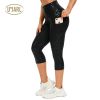 3/4 Yoga Pants Women High Waist Seamless Leggings Calf-length Pants Workout Leggings Fitness Running Tights