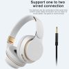 Bluetooth Headphones Over-Ear, Wireless and Wired Stereo Headset Micro SD/TF, FM for Cell Phone,PC,Soft Earmuffs &Light Weight for Prolonged Wearing