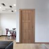 Glass door interior door sound proof insulation wood door