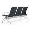 Public hospital airport Waiting Chair  3 Seat Power Charge With Table Metal Airport Chair