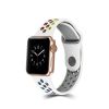 Sport Band Compatible for Apple Watch 38mm 42mm, Waterproofing Rubber Soft Silicone Replacement Strap for iWatch Series 3 2 1