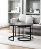 metal coffee table set, round table, nesting round table, Iron table 