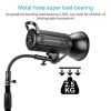 Fomito 12.5 Inch/32cm Flexible Arm Extension Pole with 1/4-3/8in Converter Screw for Marco Ring Light/LED Panel, for Light Stand, Tripod, Monopod Photography, Max Load 5.5lbs/2.5kg