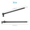 Fomito 48 inch/122cm Super Articulating Magic Arm Light Stand Extender 2 Section Separable Bracket for Camera, Field Monitor, LED Video Light - Max Load 10KG with Single Section