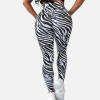 Custom Digtal Printing High Waisted Seamless RPET Yoga Pants