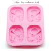 4 Cavity Boy And Girl Angel Shape Silicone Handmade Soap Mold