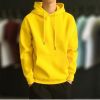 unisex pullover hoodie plain color cheap