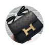 Ostrich leather women's bag leather stewardess bag Kangkang fashion tofu small square bag 18 19 shoulder messenger casual women's bag