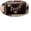 Leather fashion women's bag new trend line diamond chain bag small fragrance style shoulder messenger bag