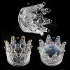 Online celebrity's new Japanese-style Phnom Penh Crown nail art pen holder glass boxed nail art glass crystal pen holder