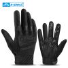 INBIKE Sport Gym Men Fabric Gloves Touch Screen Full Finger Mountain Bike Bicycle Cycle Cycling Gloves MC010