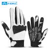 INBIKE Sport Gym Men Fabric Gloves Touch Screen Full Finger Mountain Bike Bicycle Cycle Cycling Gloves MC010