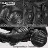 INBIKE Sport Winter Waterproof Gloves Leather Full Finger Racing Riding Motorcycle Gloves CW863