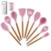 Silicone Utensils Cooking Sets Kitchen Utensils Sets 10pcs/Set with Color Box