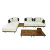 Modern Italian Style Luxury Teakwood Sofa Set | Shinlin Outdoof Furniture SF009