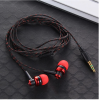 Future Wired Earphone Stereo In-Ear 3.5mm Nylon Weave Cable Earphone Headset With Mic For Laptop Smartphone Gifts