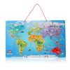 Educational Wooden World Map Magnet Puzzle Toy