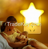 Star Shape Lamp LED Night Lights Bedside Wall Lamp Remote Sensor Contr