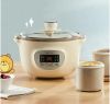 Bear 220V Slow Cooker Electric Casserole Soup Pot Porridge 1.6L Stew Can Be Reserved for Timing DDZ-D16A1