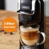 HiBREW Coffee Machine 19Bar 4in1 Multiple Capsule Expresso Cafetera Dolce Milk&amp;amp;amp;Nexpresso Capsule ESEpod Ground Coffee Pod H2