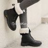 High top cotton boots winter outdoor snow boots Women's fleece thick warm large size waterproof casual sports cotton shoes