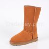 Fashion Botas Mujer Genuine Sheepskin Leather Women's Snow Boots