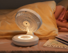 4000mAh led folding hand fans high-speed table fan mini fan