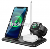 2 In 1 25W Wireless Charger Fold Stand Pad Fast Charging