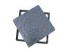 Square ductile iron manhole cover