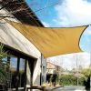 160g/m2 5x5 m/pcs Waterproof Square Sun Shade Sail