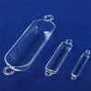 Customized Quartz Semicircle Glass Boat With Ring quartz boat crucible container laboratory quartz glass boat instrument