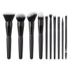 Wholesale Price 15pcs Black Make up Brush Set Professional Vegan Hair Cosmetic Brushes