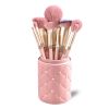 Luxury Bling Rhinestone Makeup Brush Set High Quality Synthetic Hair Face Eye Lip Cosmetic Tools