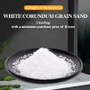 White corundum grain sand