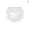 Bathroom sanitary ware rectangle glassy white oval CUPC certified floor-standing pedestal sink