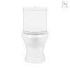 Bathroom skirted design vitreous china ceramic Dual-flush elongated one-piece cupc toilet