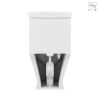 Bathroom skirted design vitreous china ceramic Dual-flush elongated one-piece cupc toilet