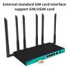Industrial 256MB RAM 5G CPE Router with M.2 Slot CAT12 CAT16 4G 5G Wifi Router With SIM Card