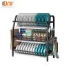 Hot Product Stainless Steel 2 Tiers Storage Holder Kitchen Organizer Multifunction Rack