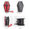 Personality women bag coffin shape crossbody bag new fothic pu leather girls bag