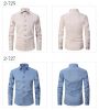 Men's elastic slim solid color long-sleeved shirt for suit