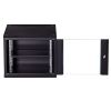 high tempered glass door cabinet rack