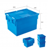 PP  plastic box with hinged lid