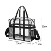 Clear bags Stadium Approved Clear Tote Bag with Zipper Closure Crossbody Messenger Shoulder Bag with Adjustable Strap