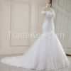 Sexy Mermaid Wedding Dress for Women Appliques Bridal Gownsl