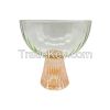 Colorful Vertical Stripe Glass Cups Set