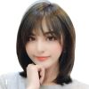 Human Hair Wig Headgear , Short Wig Headgear, Straight Hair Wig